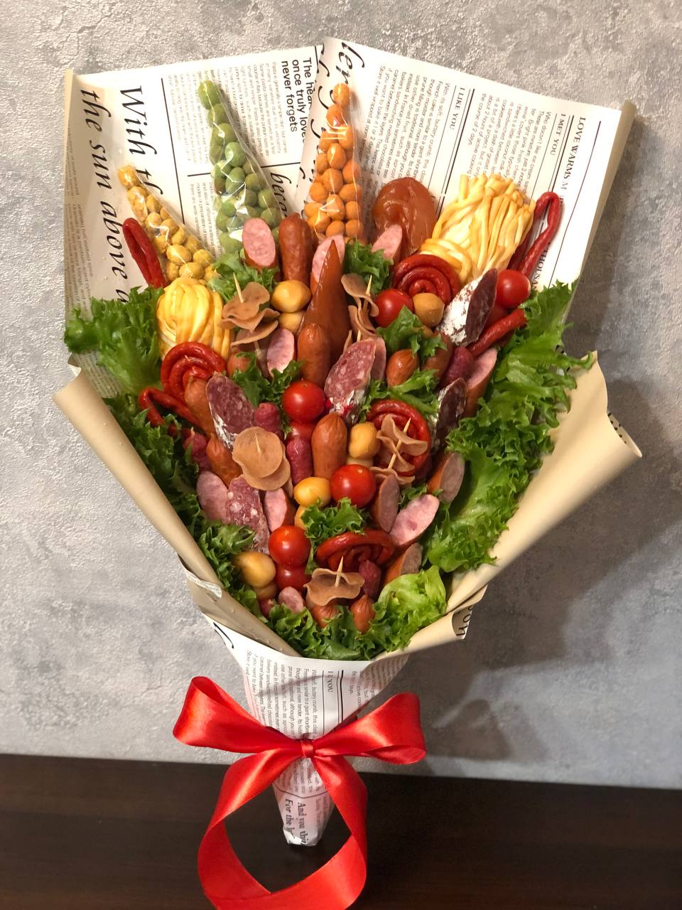 Мужской букет съедобный